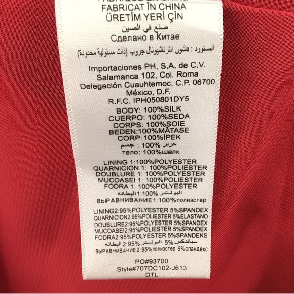 Bebe Red Silk Ruffle Rosette Halter Dress - Picture 6 of 6